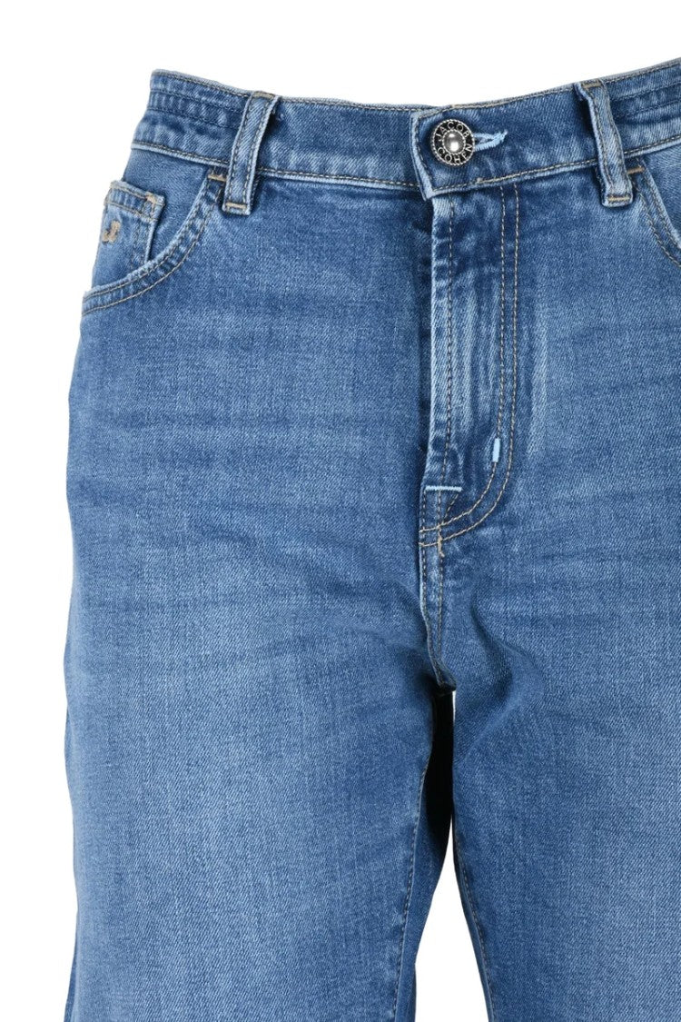 Jacob Cohen Mid-Rise Blue Denim Jeans