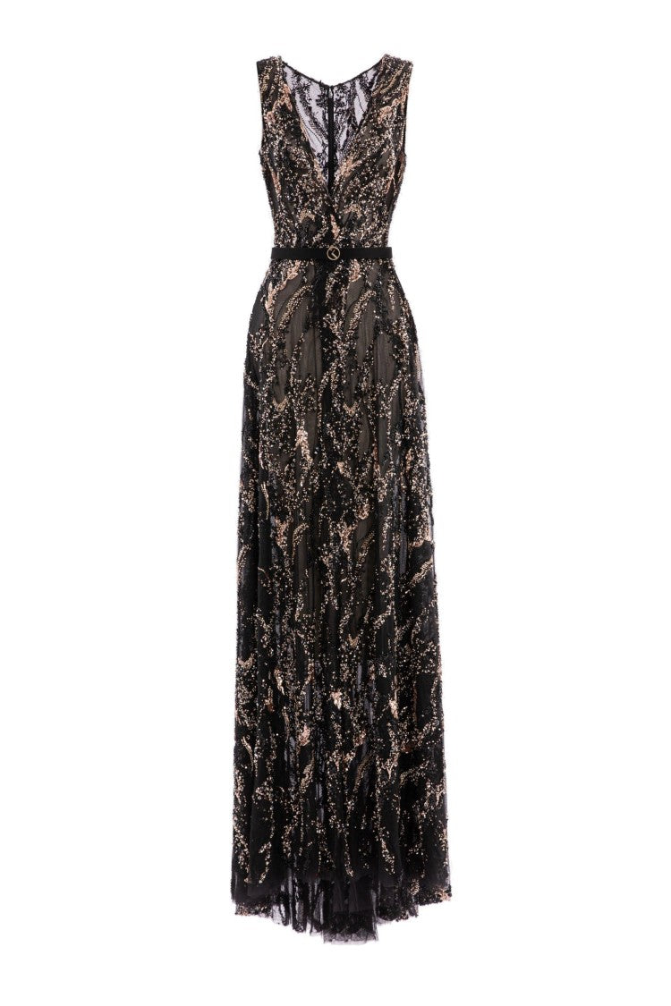Saiid Kobeisy Embroidered Long Dress