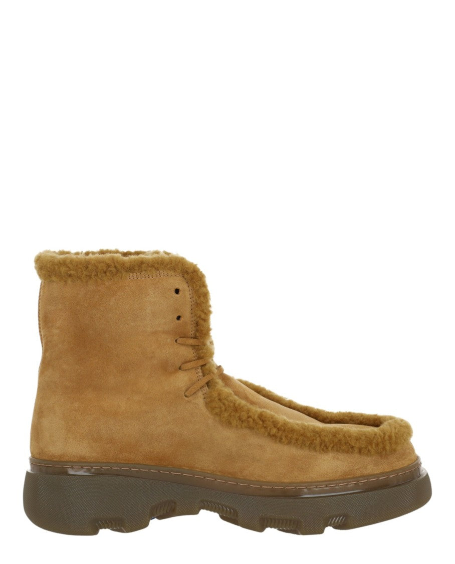 Burberry Creeper Shearling Boots