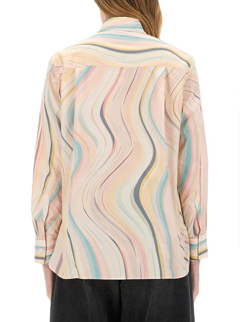 Ps Paul Smith "Faded Swirl" Print Shirt