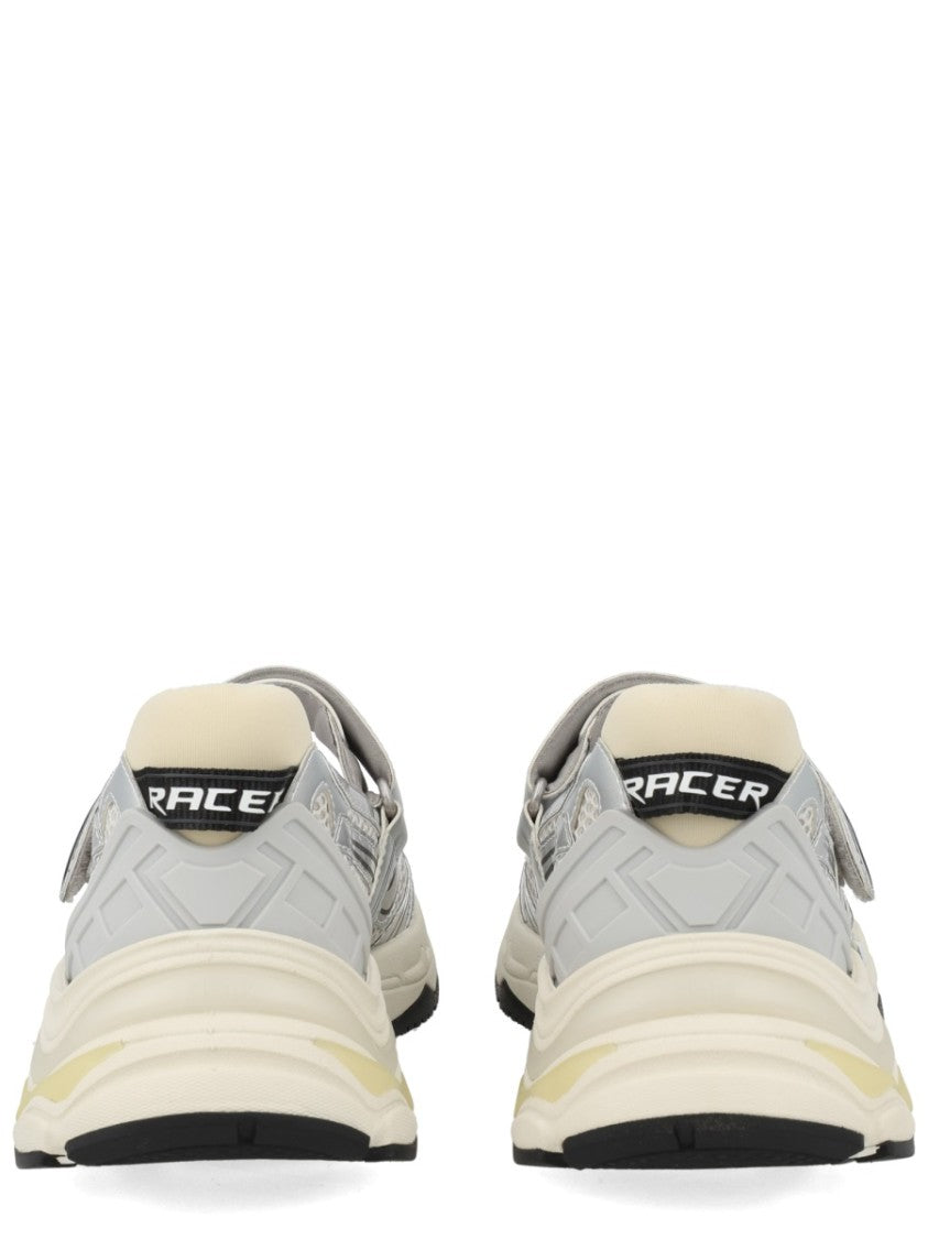 Ash Rolls Polyurethane Metallic Silver Sneakers