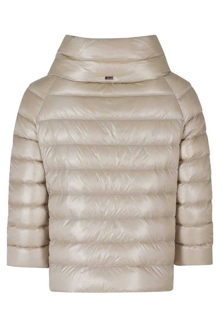 Herno Chantilly Sofia Crater Neck Jewel Sleeves Polyamide Down Jacket