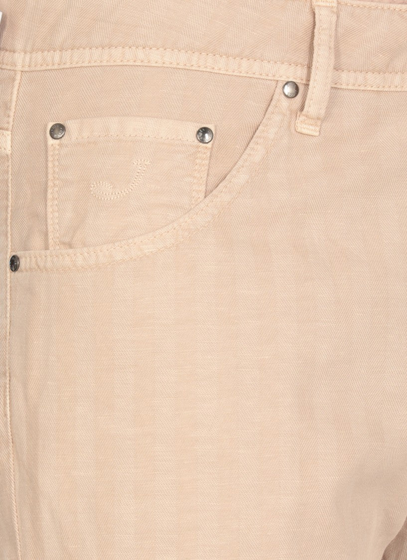 Jacob Cohen Beige Cotton Jeans