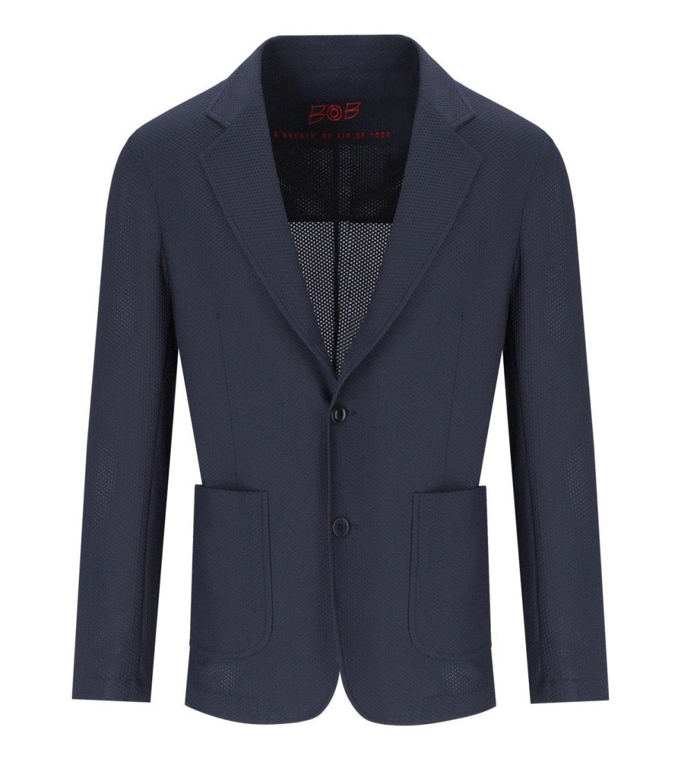 Bob Golden Blue Single-Breasted Jacket