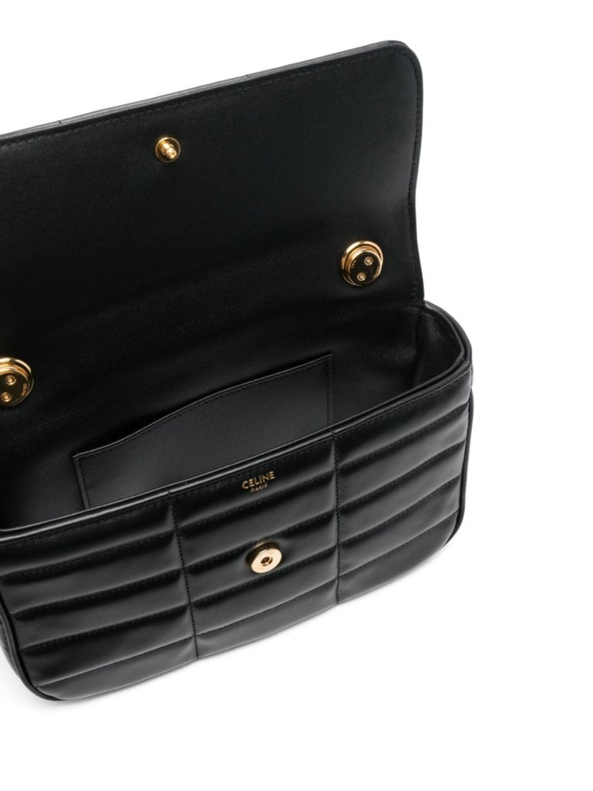 Céline Chain Matelassé Leather Shoulder Bag
