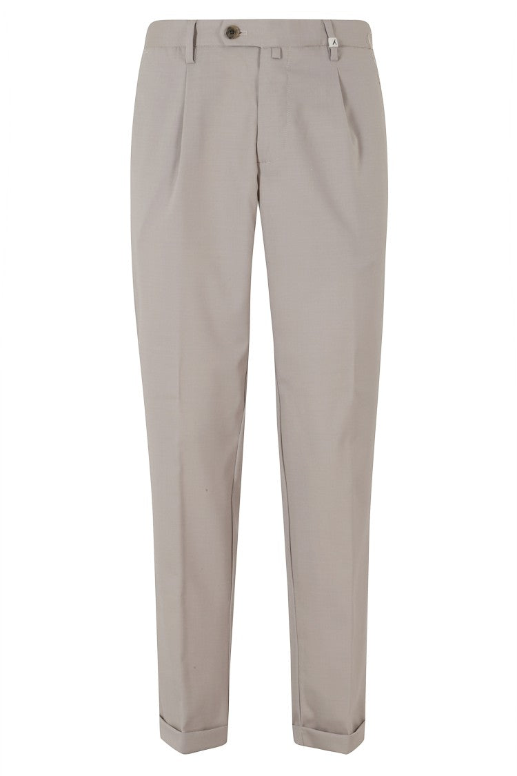 Myths Turtledove Zeus Turn-Up Waist Loops Wool Trousers