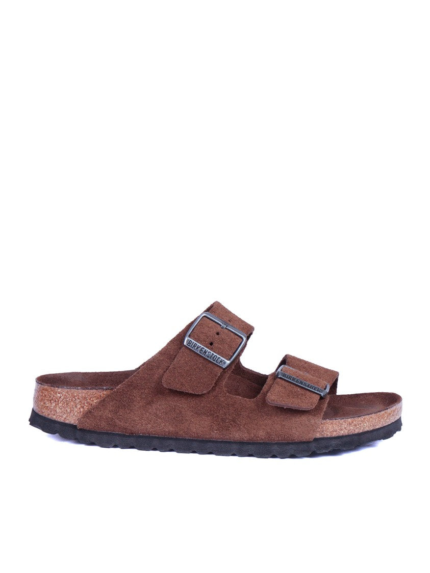 Birkenstock Carafe Arizona Suede Leather Slide Sandal