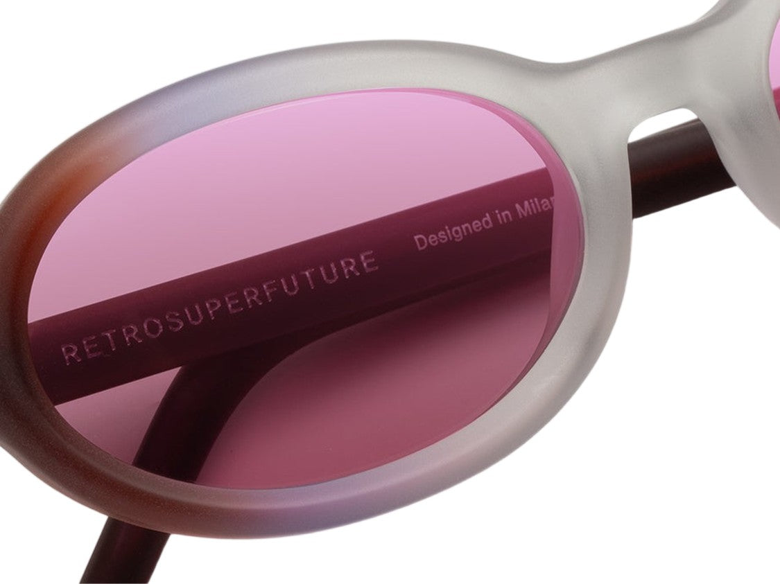Retrosuperfuture Cherry Side Fade Gradient Round Sunglasses