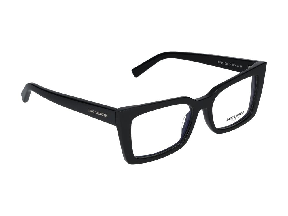 Saint Laurent Eyeglasses Saint Laurent Sl 554 001 Black Black Transparent 54/17/140