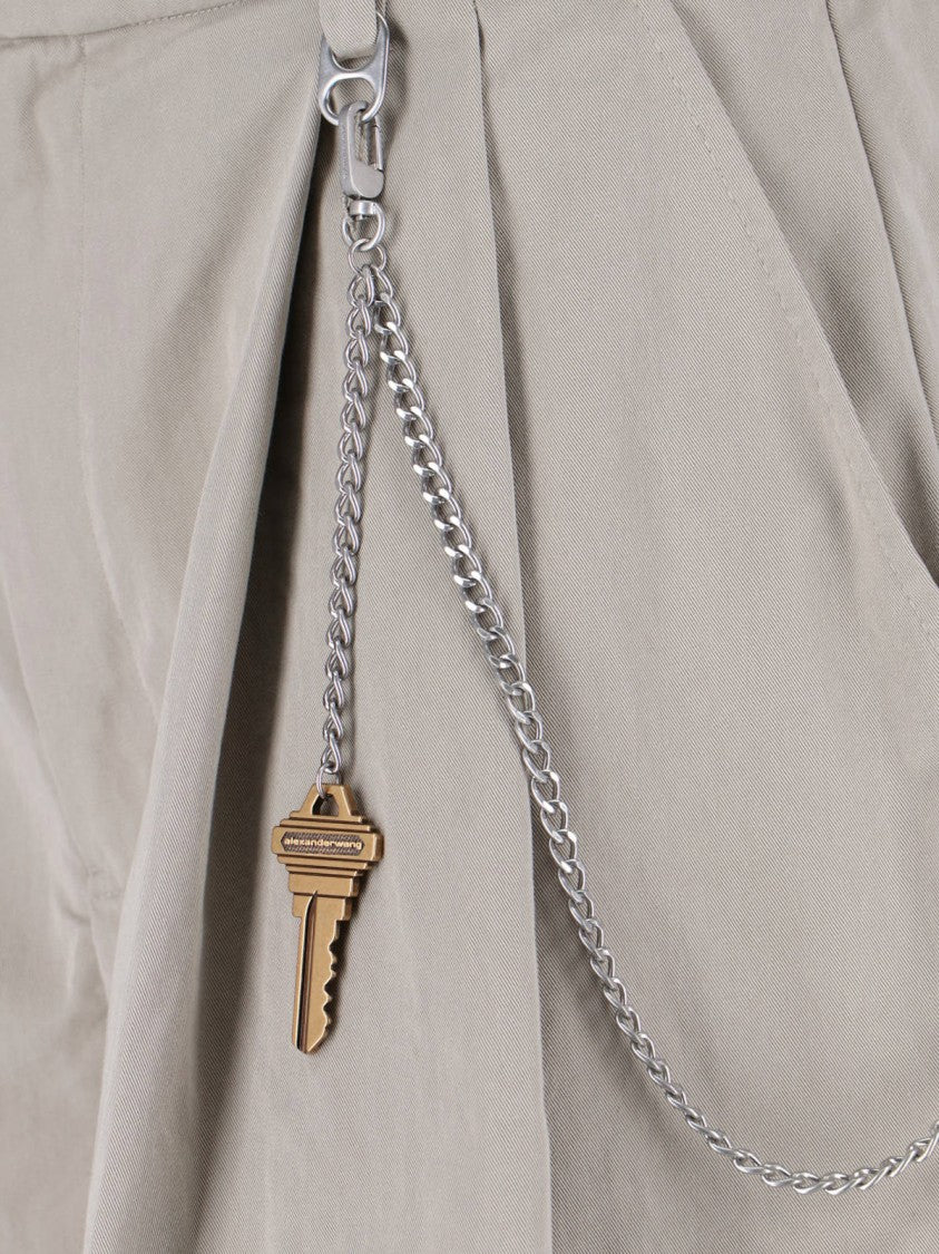 Alexander Wang Beige Tailored Shorts With Chain Detail