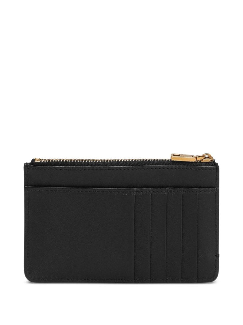 Dolce & Gabbana Rectangular Calfskin Clutch With Gold-Tone Accents