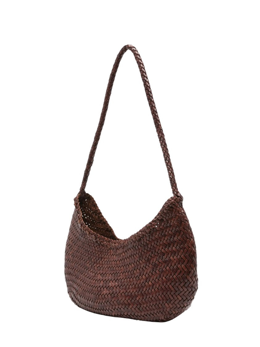 Dragon Diffusion Crescent-Shaped Nova Luna Shoulder Bag With Braided Strap