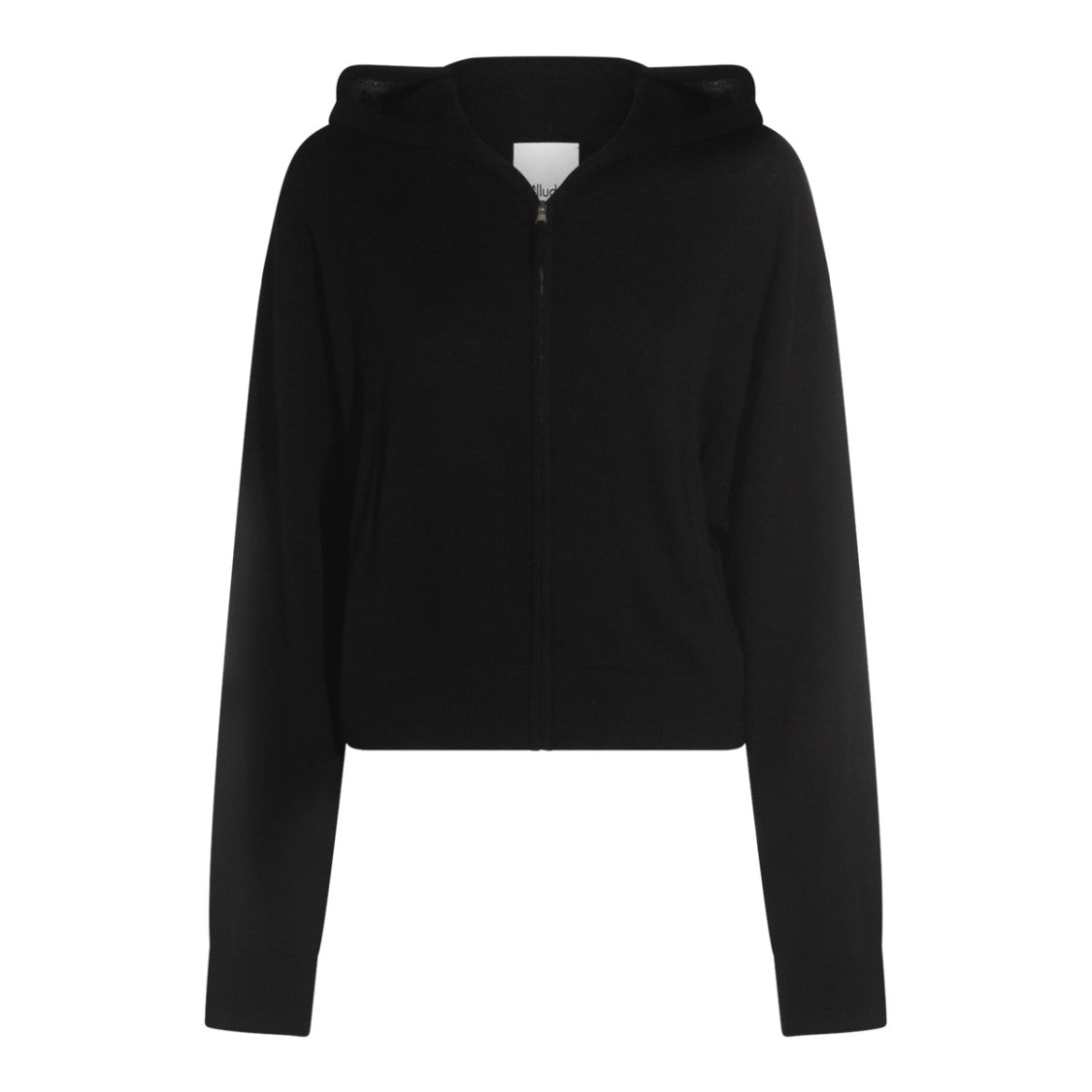 Allude Black Wool Sweatshirt