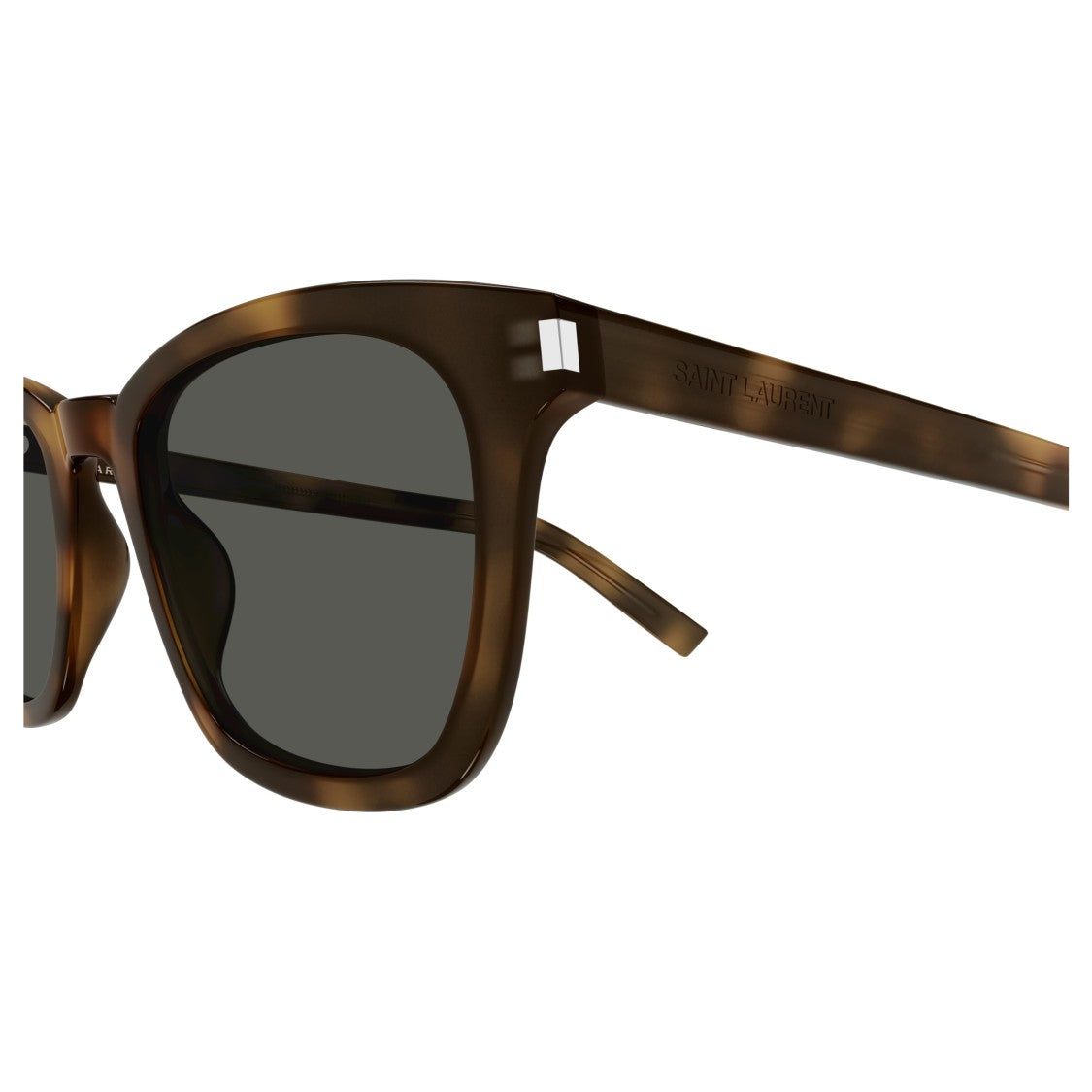 Saint Laurent Sl 716 Slim Tortoiseshell Rectangular Sunglasses