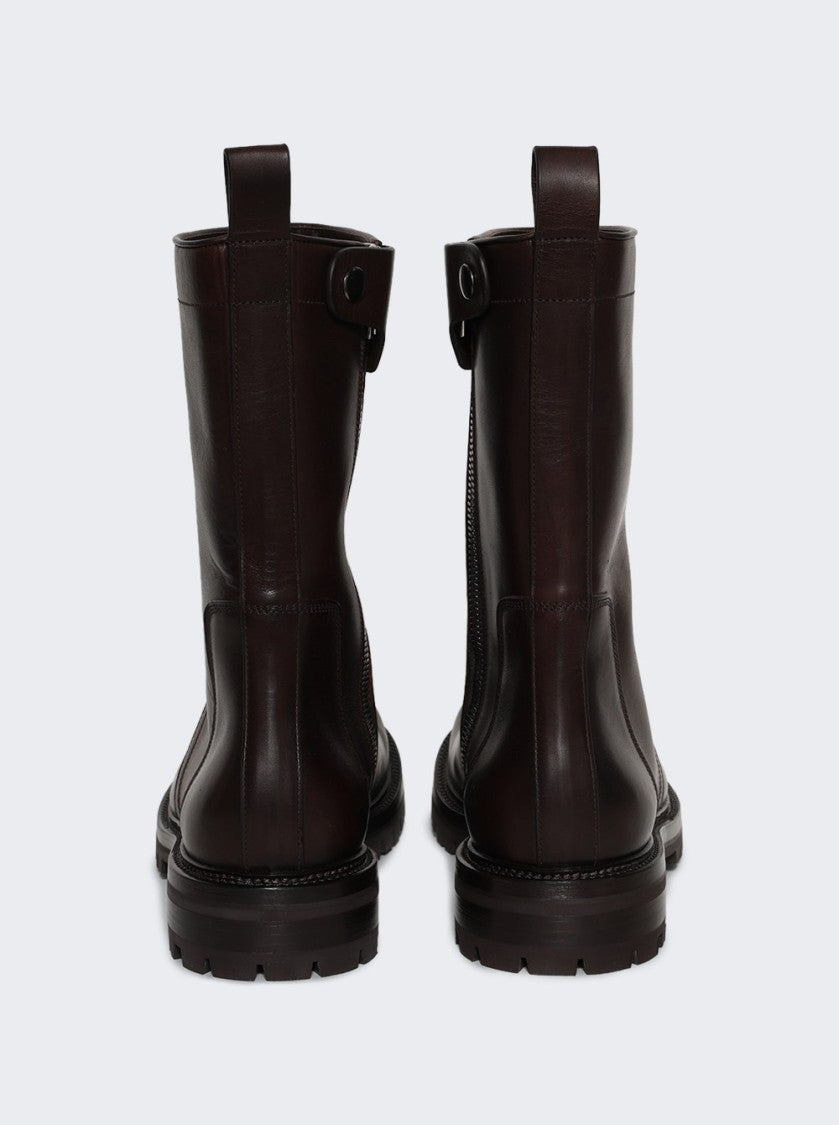 Rick Owens Army Creeper Boot Brown