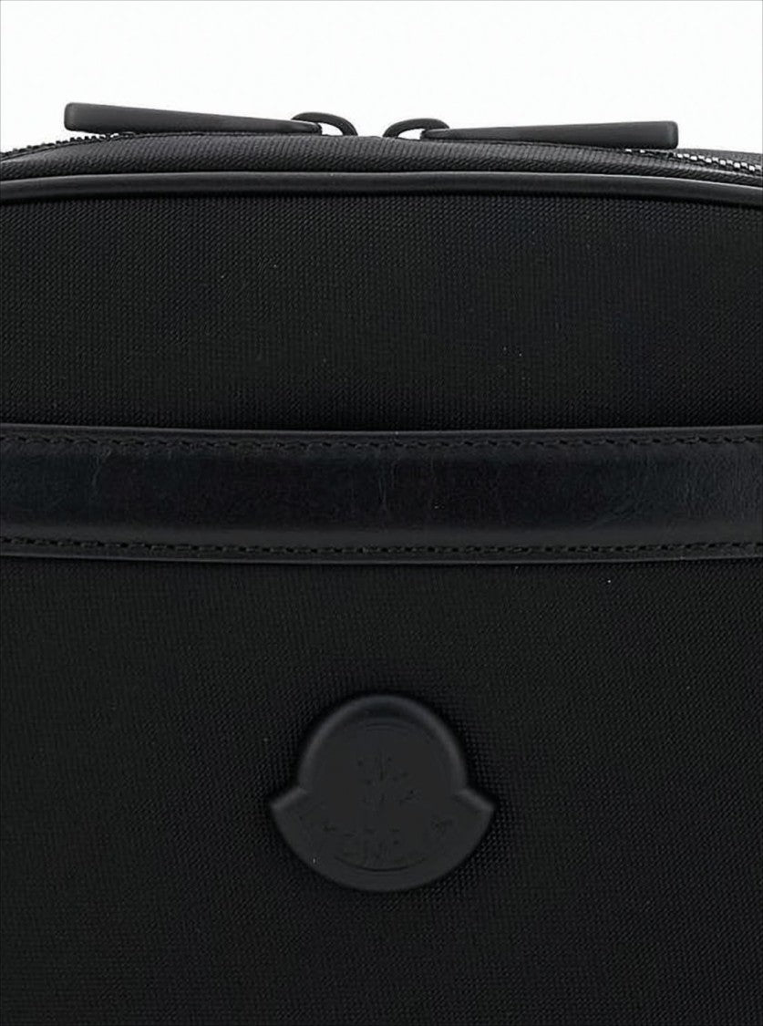 Moncler Rectangular Crossbody Bag With Embossed Logo And Adjustable Strap