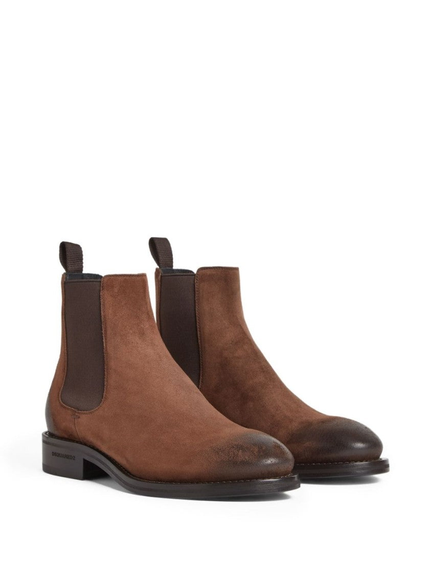 Dsquared2 Brown Suede Boots