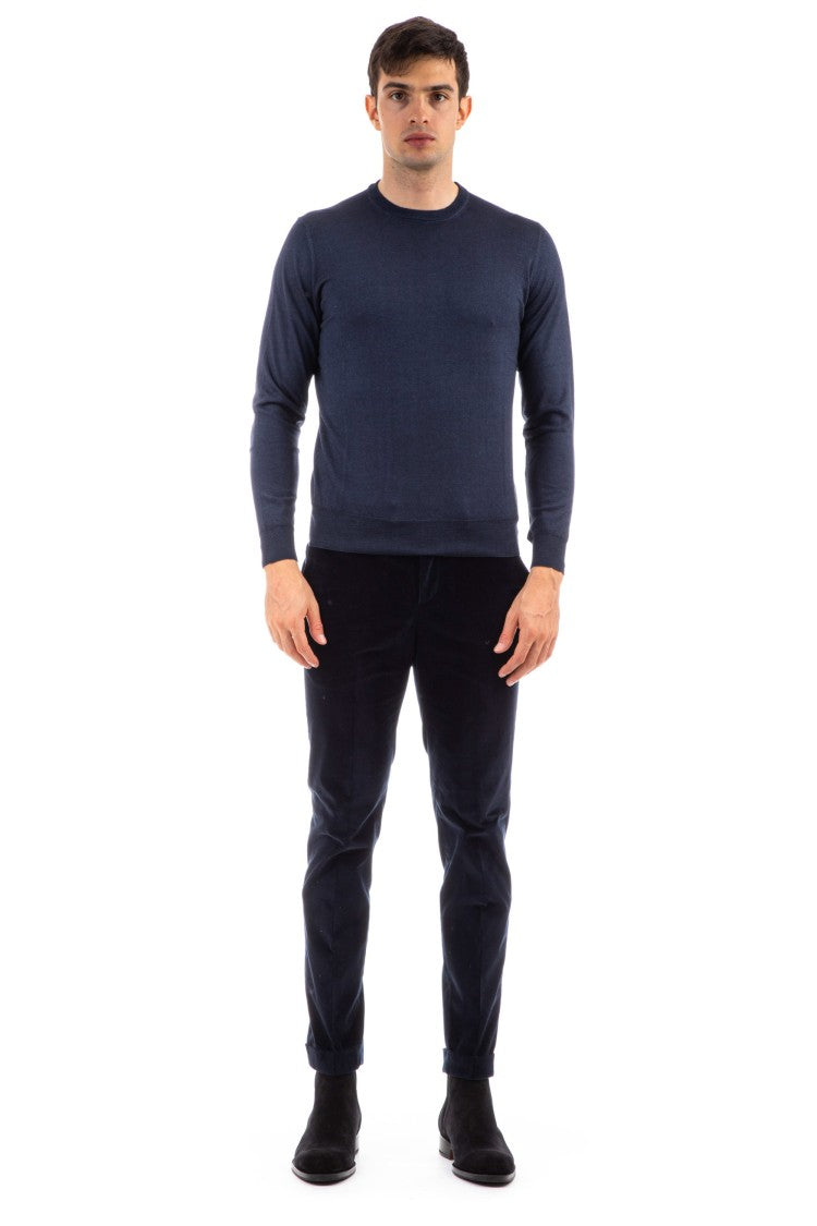 Drumohr Cashmere-Silk Crewneck Sweater