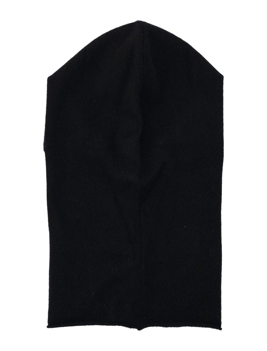 Extreme Cashmere Fitted Black Balaclava With Minimalist Design
