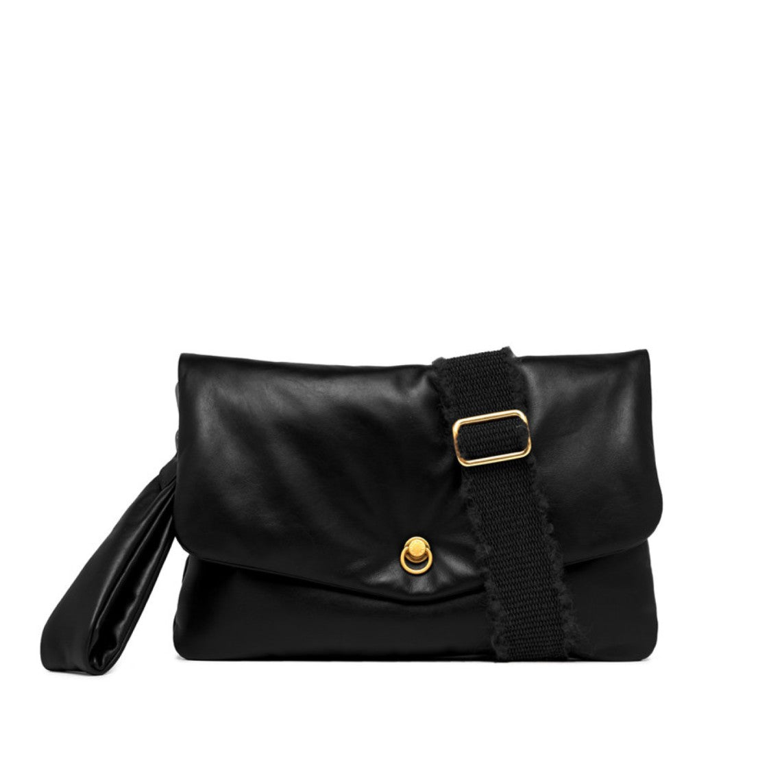 Gianni Chiarini Mirea Bag In Soft Black Smooth Leather