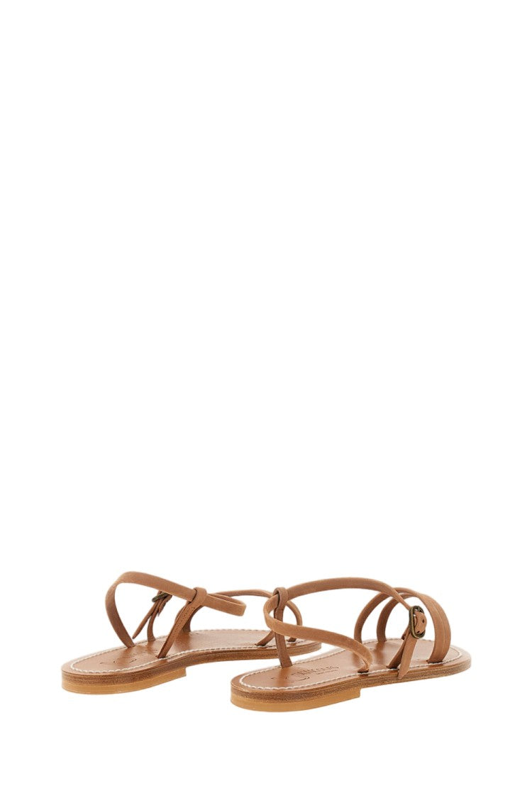 K Jacques St Tropez Light Brown Erka Leather Sandals