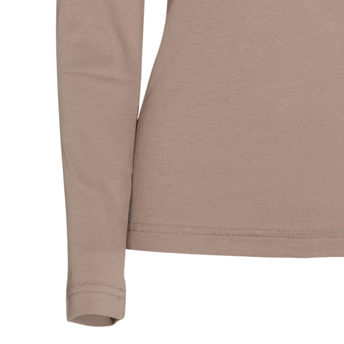 Fabiana Filippi V-Neck Contrast Trim Long-Sleeve T-Shirt