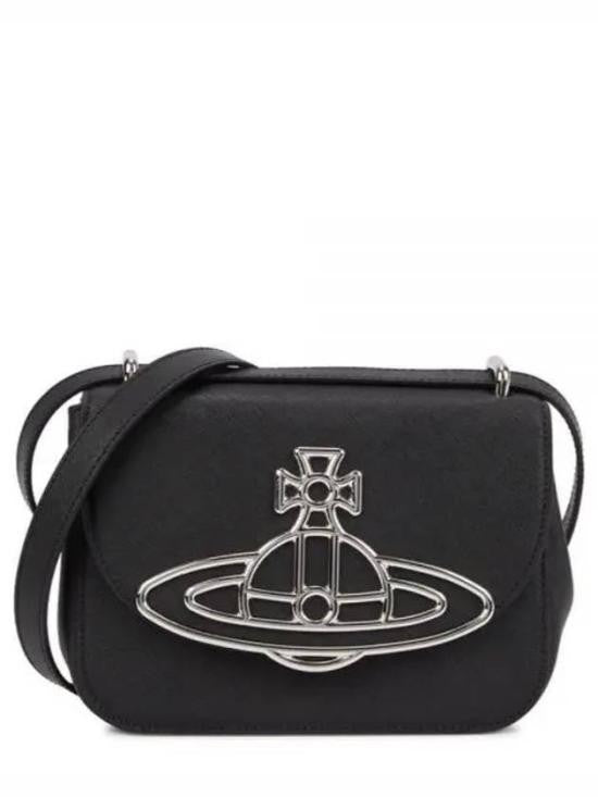 Vivienne Westwood Rectangular Crossbody Bag In Smooth Leather