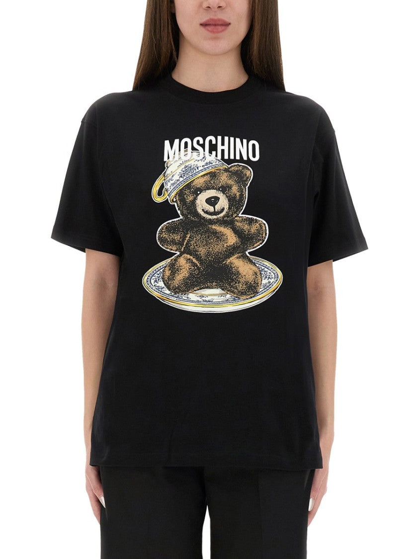 Moschino T-Shirt Featuring Whimsical Teddy Bear Print