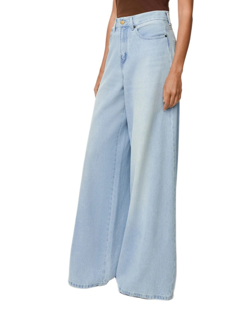 Iois High-Waisted Wide-Leg Denim Jeans With Classic Five-Pocket Styling