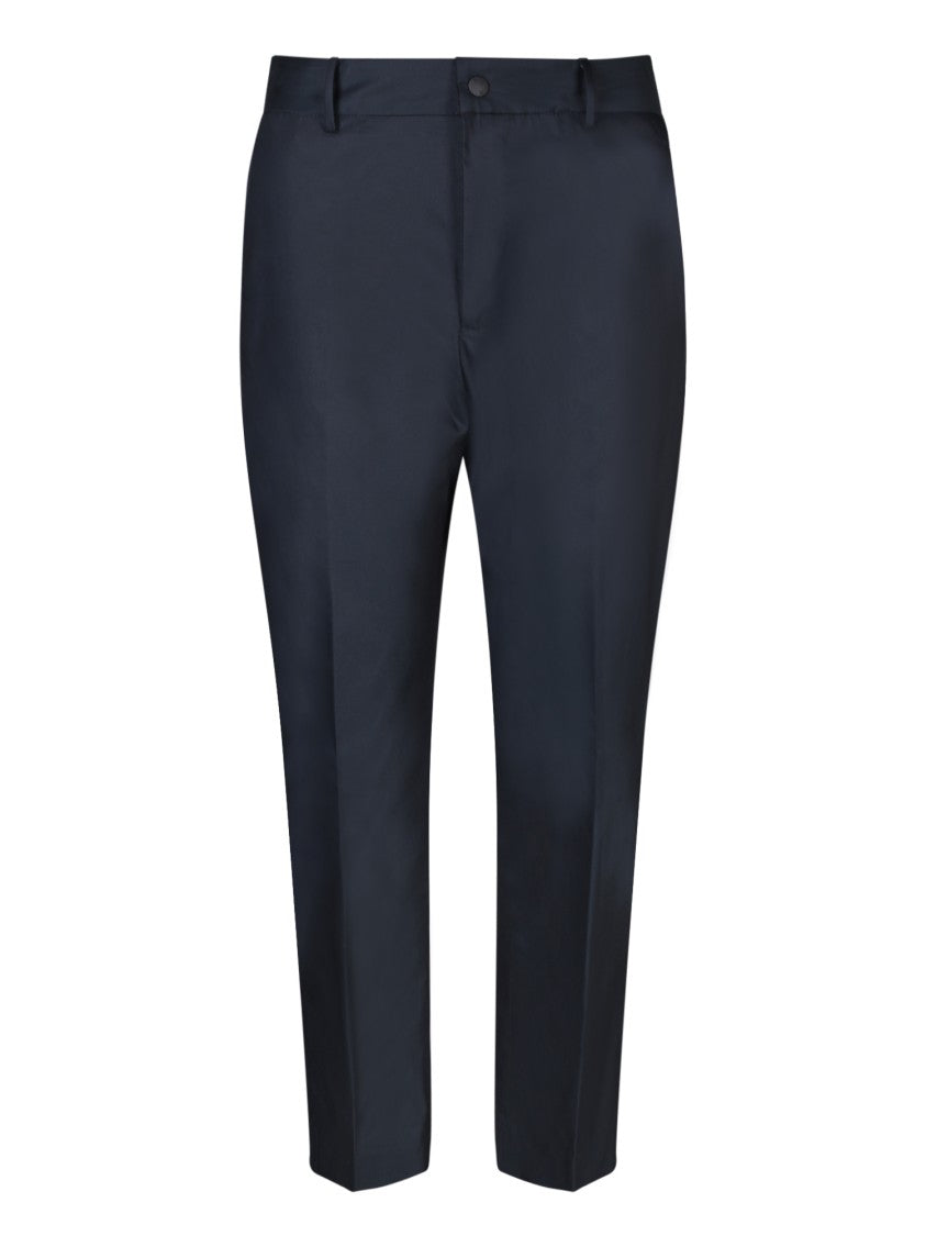 Pt Torino Blue Blend Cotton Trousers