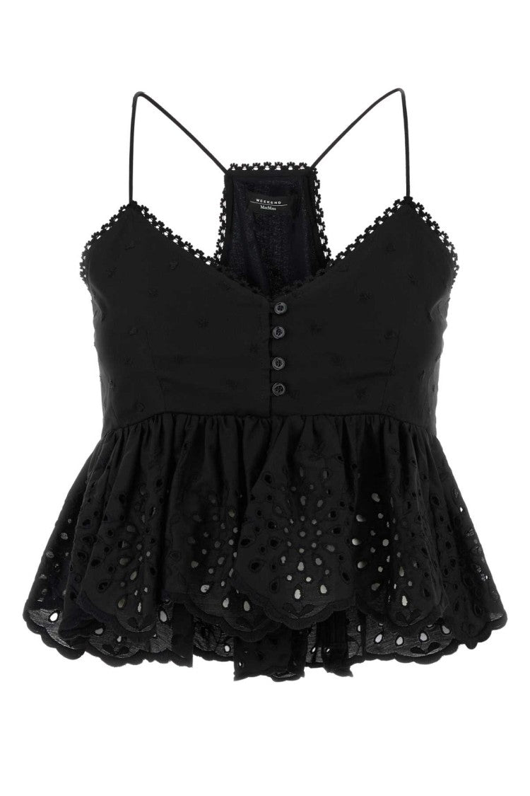 Weekend Black Broderie Anglaise Asburgo1234 Top