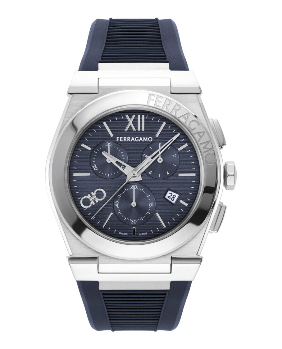 Ferragamo Vega Chrono Silicone Watch