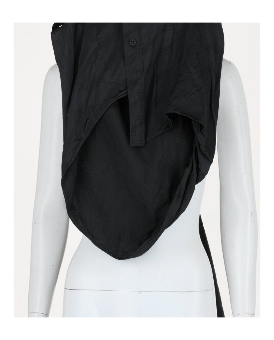 Balenciaga Bb Monogram Jacquard Wrap Dress