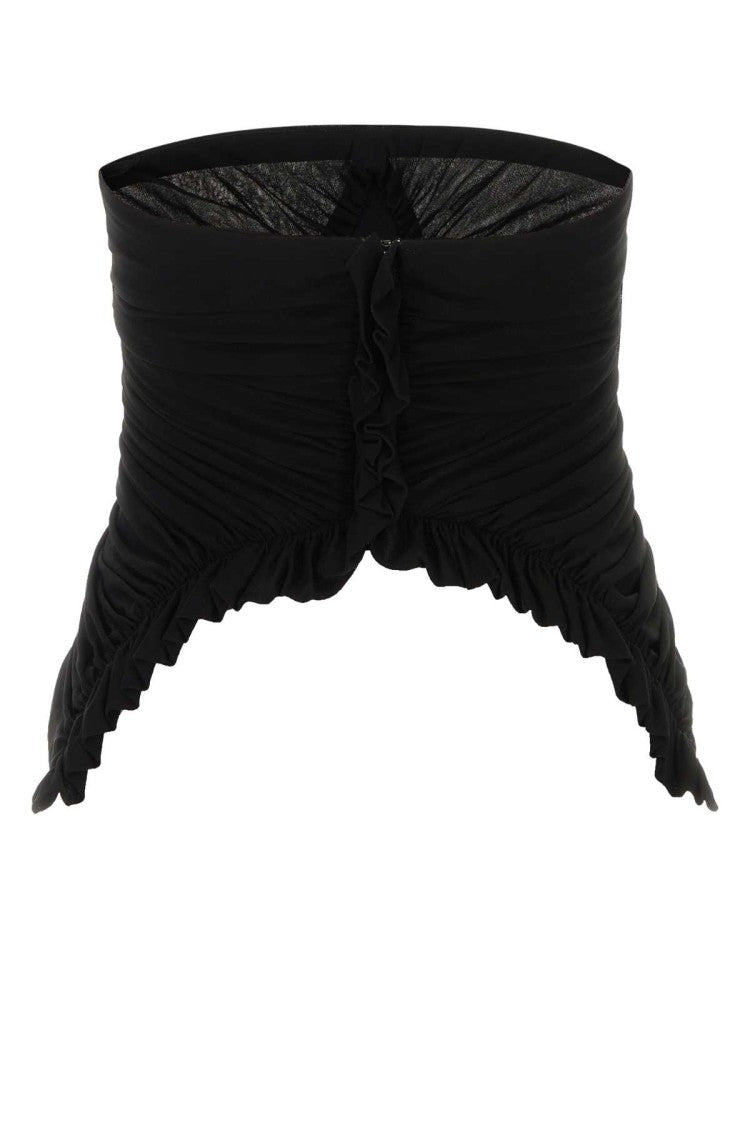 Saint Laurent Black Cupro Top