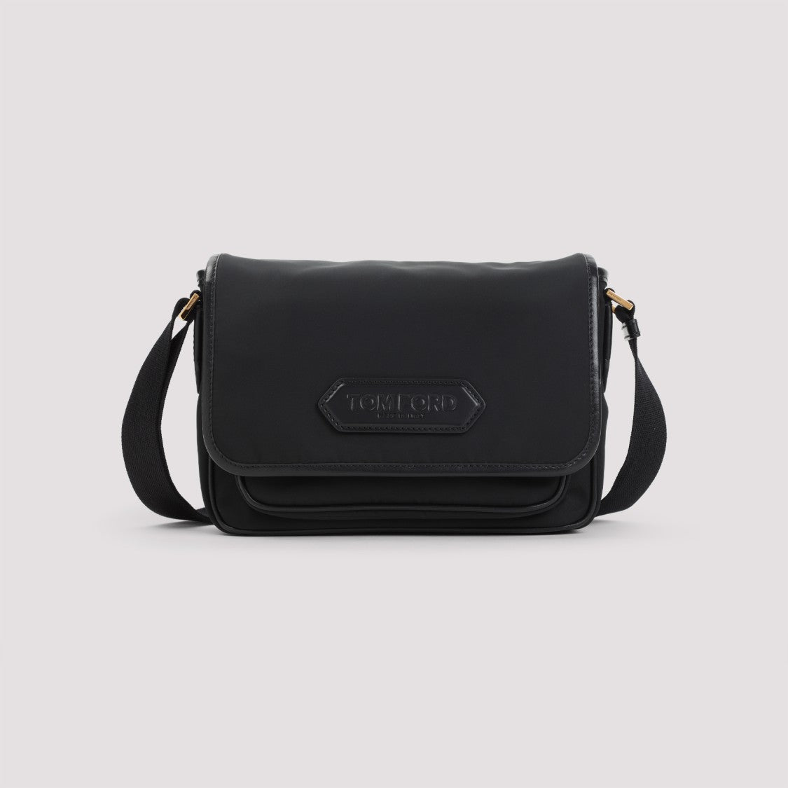 Tom Ford Structured Black Crossbody Bag With Adjustable Strap