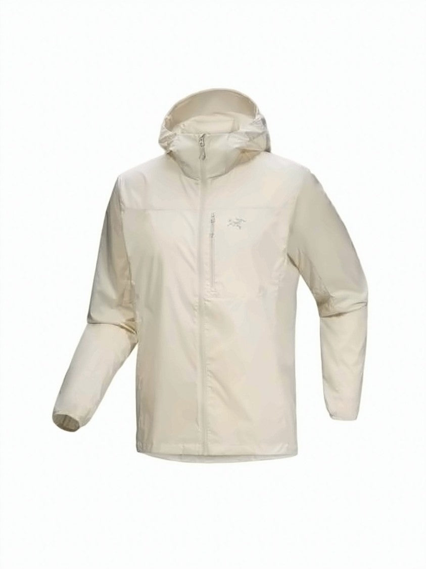 Arc'teryx Lightweight Minimalist Jacket With Front Zipper And Hood