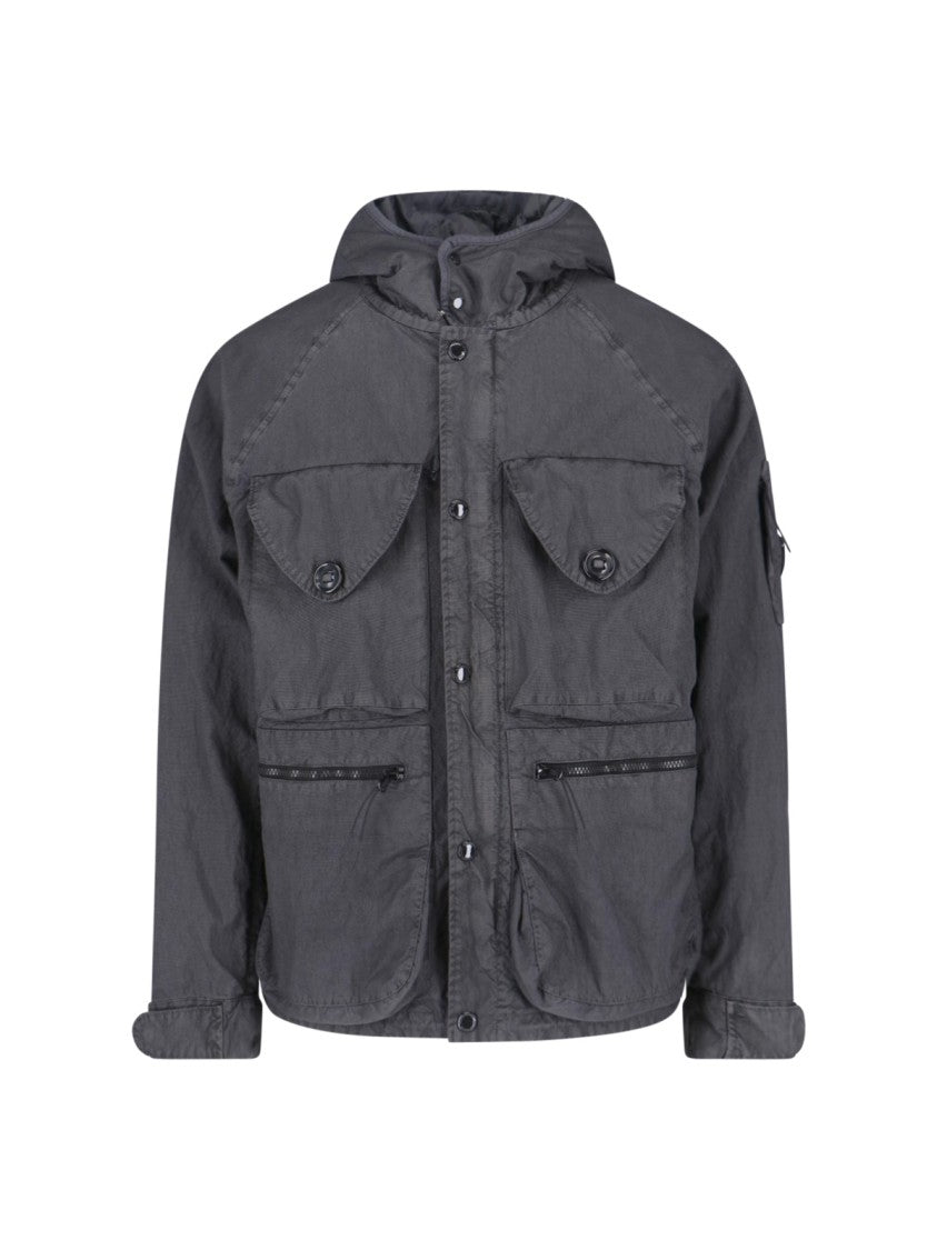 C.P. Company Grey Panama-R Goggle Jacket