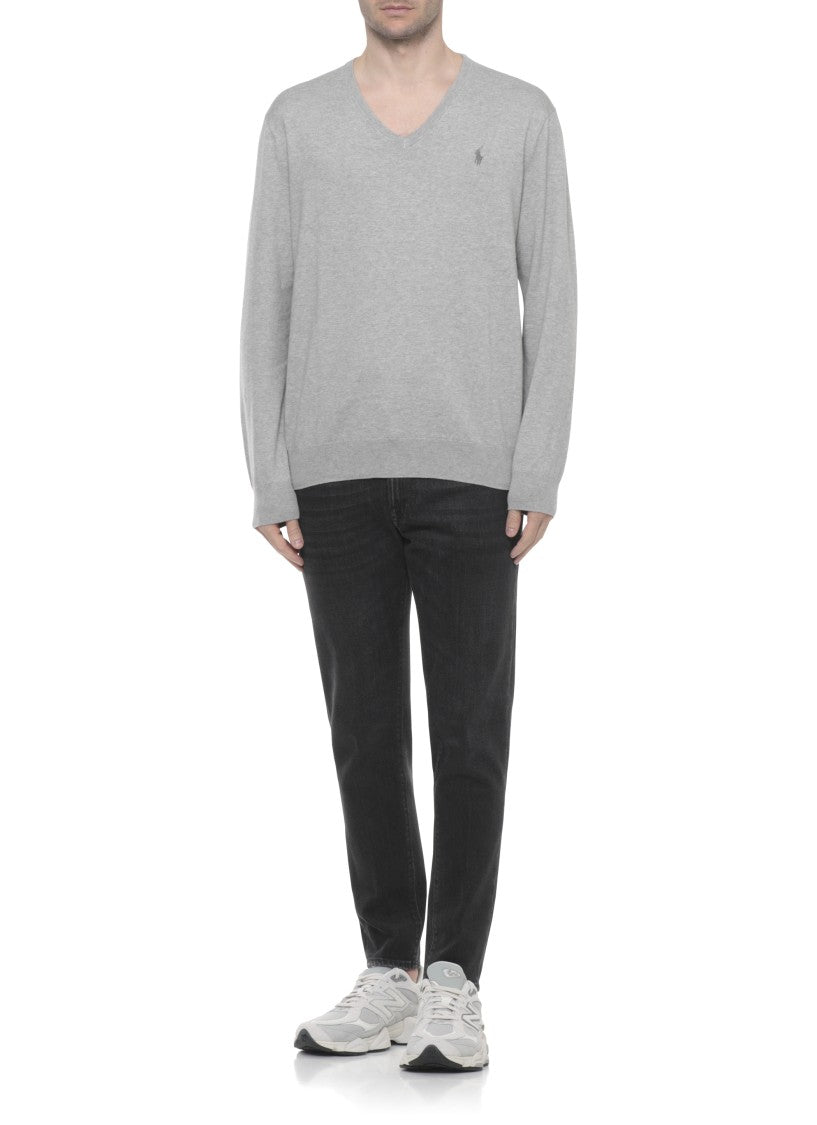 Polo Ralph Lauren Grey Pony Cotton Sweater
