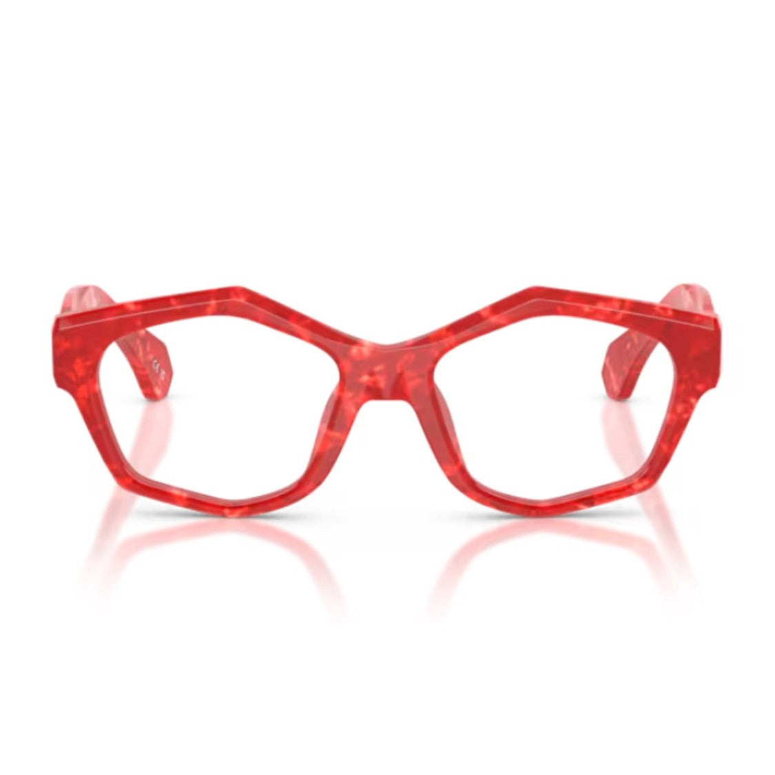 Alain Mikli Red A03546 Acetate Geometric Sunglasses