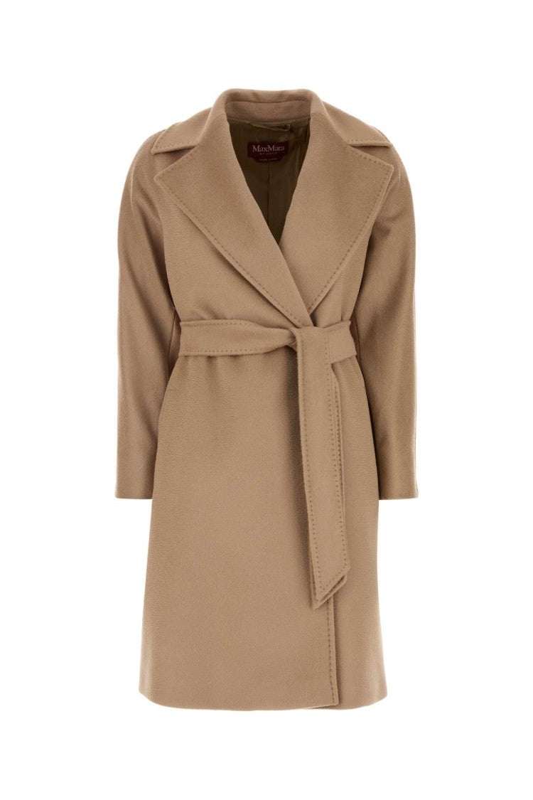 Mm Studio Camel Wool Dravenna Coat