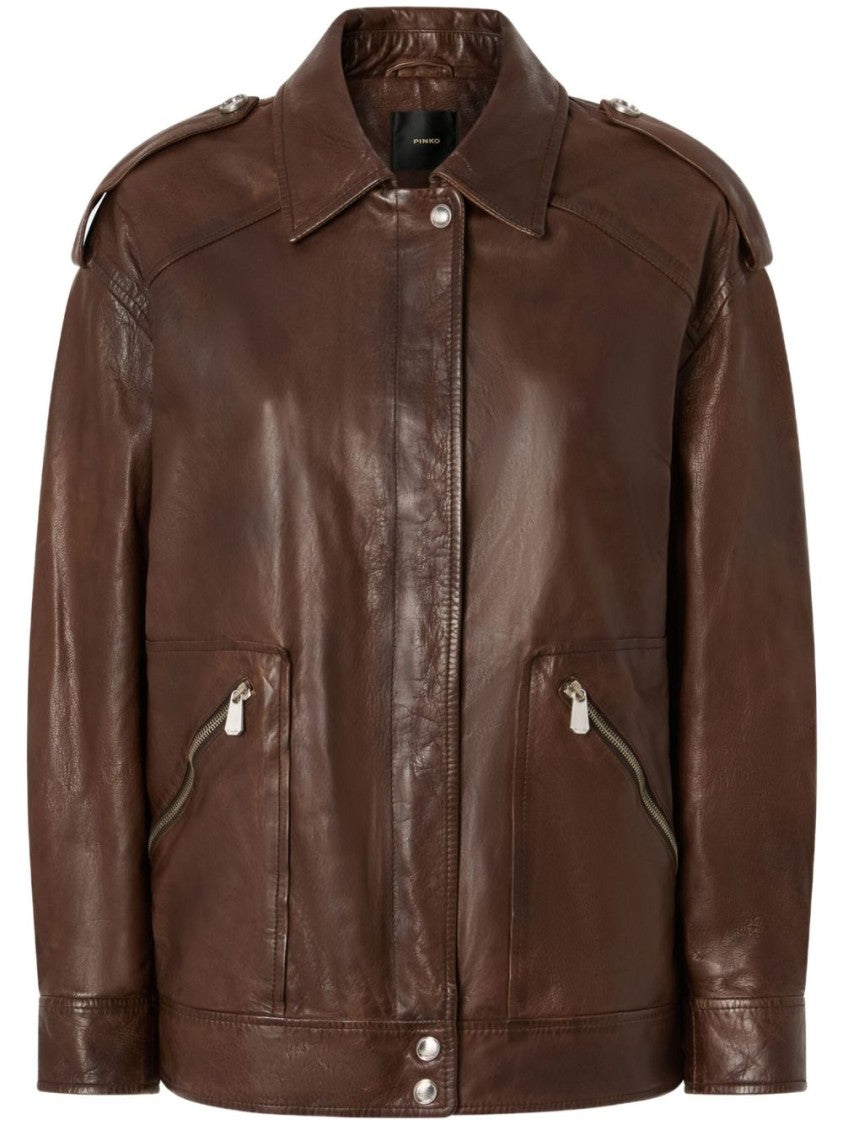 Pinko Leather Jacket