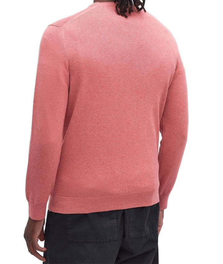 Barbour Tailored Pink Clay Sweatshirt With Subtle Embroidery