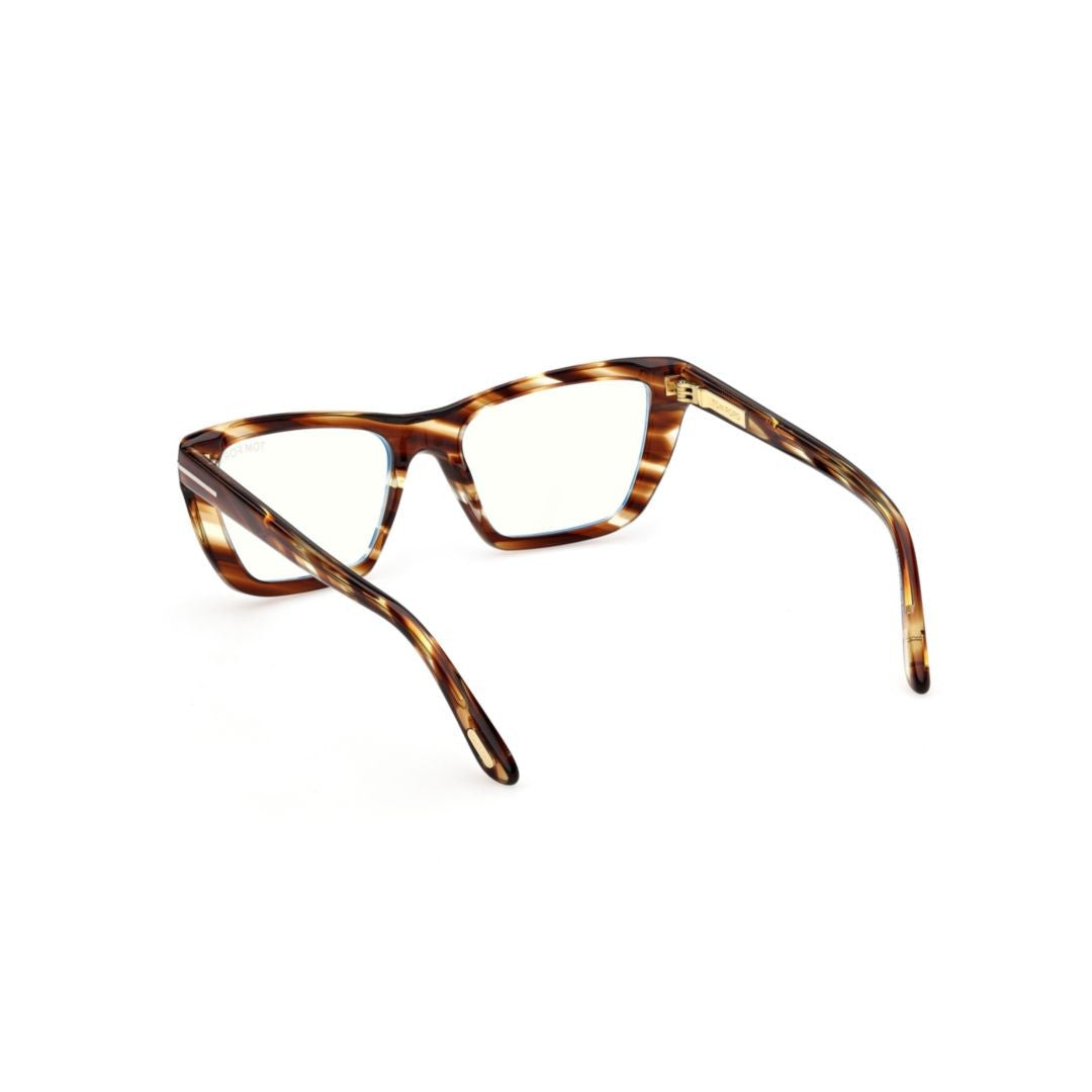 Tom Ford Ft6047-B Angular Tortoiseshell Acetate Eyeglasses