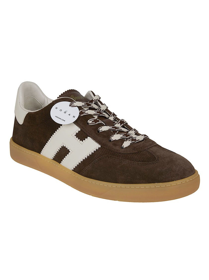 Hogan Low-Top Sneakers With Amber Rubber Sole