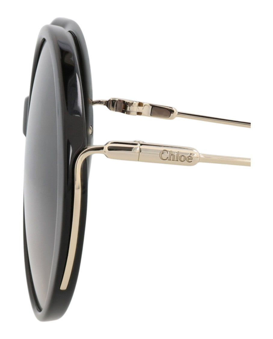 Chloé Round-Frame Recycled Acetate Sunglasses