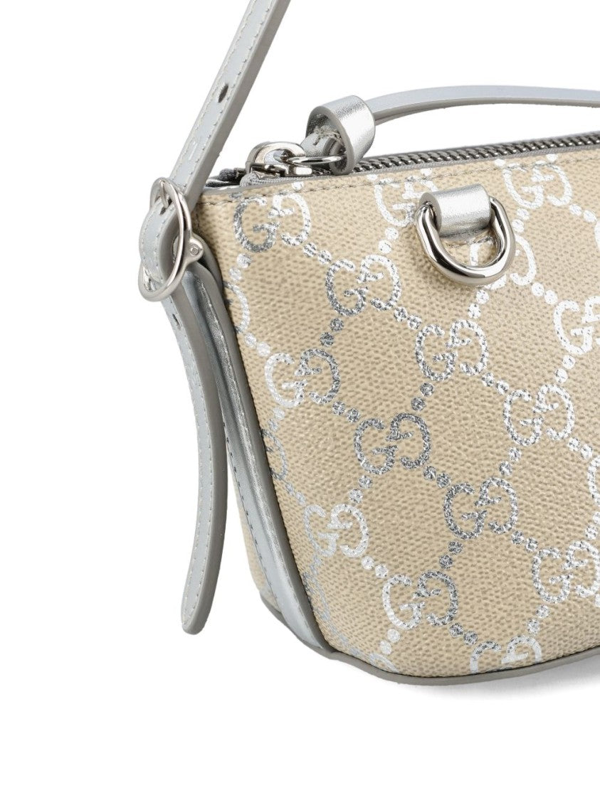 Gucci Rectangular Shoulder Bag With Subtle Monogram Pattern