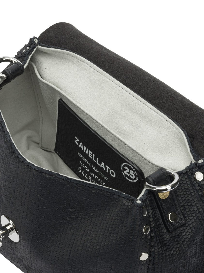 Zanellato Textured Black Leather Handbag
