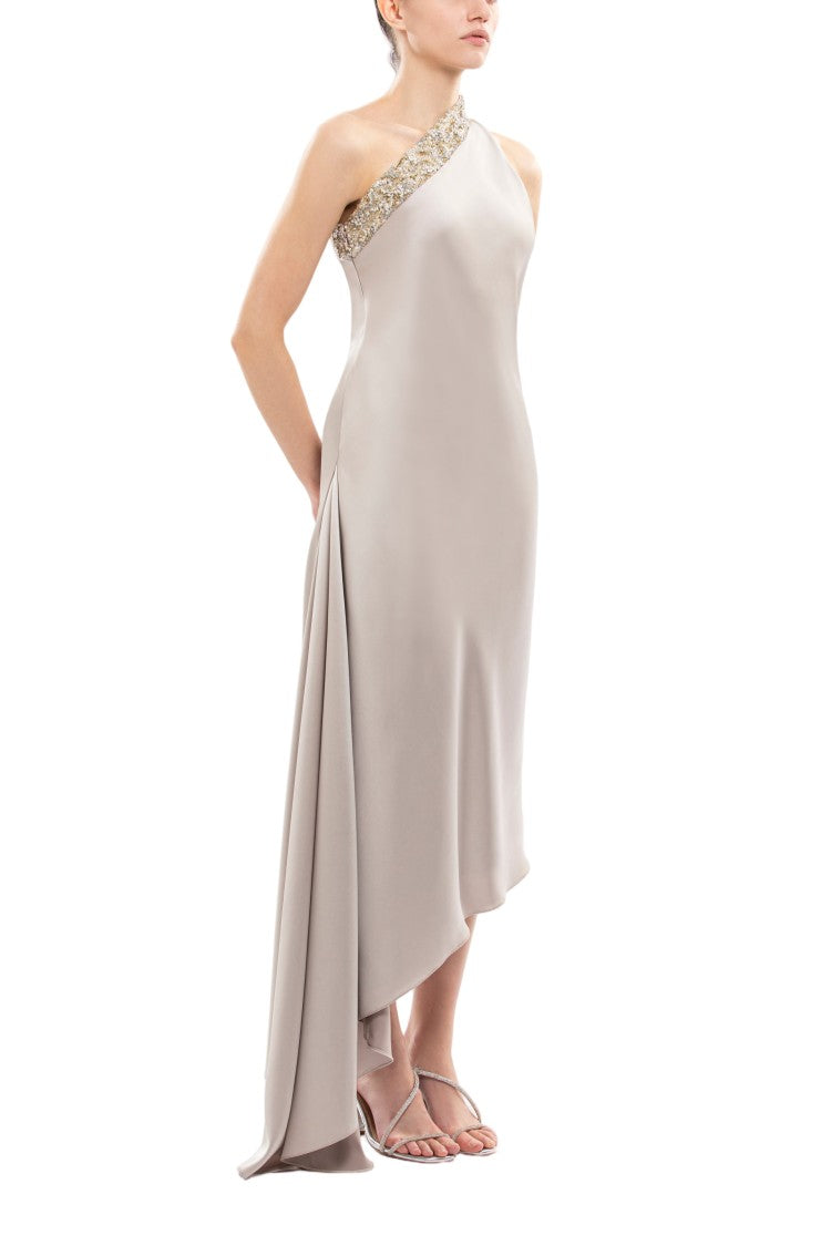 Saiid Kobeisy One-Shoulder Embellished Dress