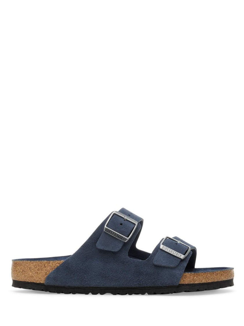 Birkenstock Navy Blue Arizona Strap Slides