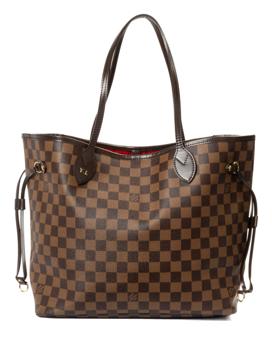 Louis Vuitton Brown Damier Ebene Canvas Neverfull Mm Tote Bag